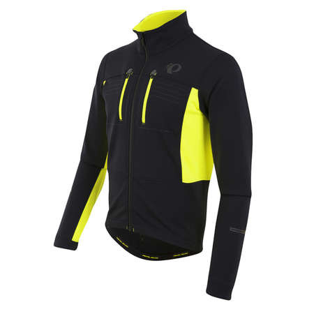 Pearl Izumi ELITE Escape Softshell Fietsjack - Zwart/Geel 1