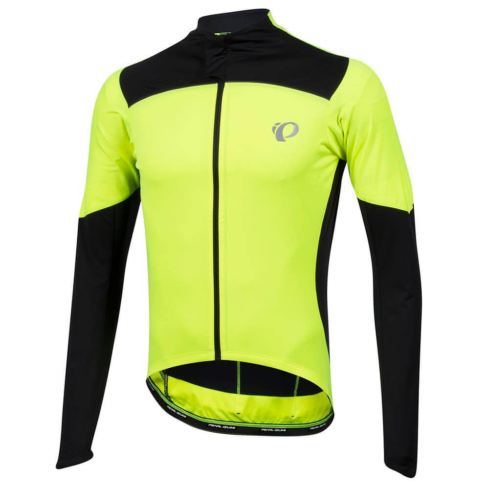 Pearl Izumi P.R.O. Pursuit Fietsshirt Lange Mouwen - Geel/Zwart 2