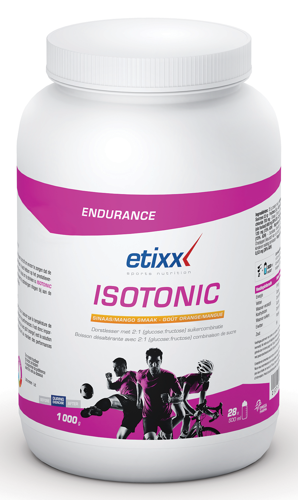 Aanbieding Etixx Isotonic Powder - Orange - 1000 gram 2