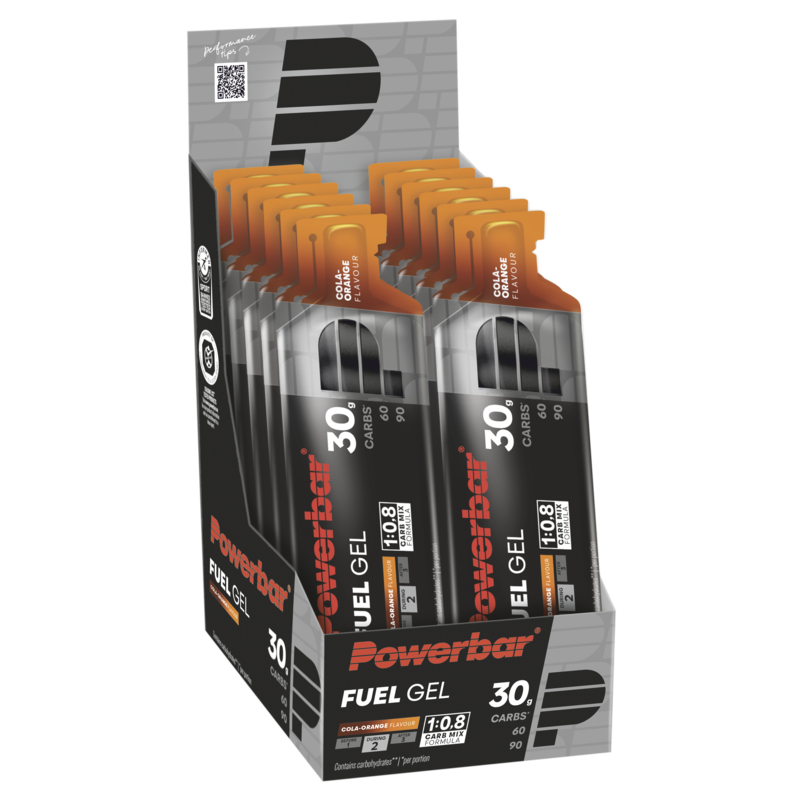 Powerbar Fuel Gel 30 - Cola/Orange - 12 x 50 ml (THT 31-8-2026) 1