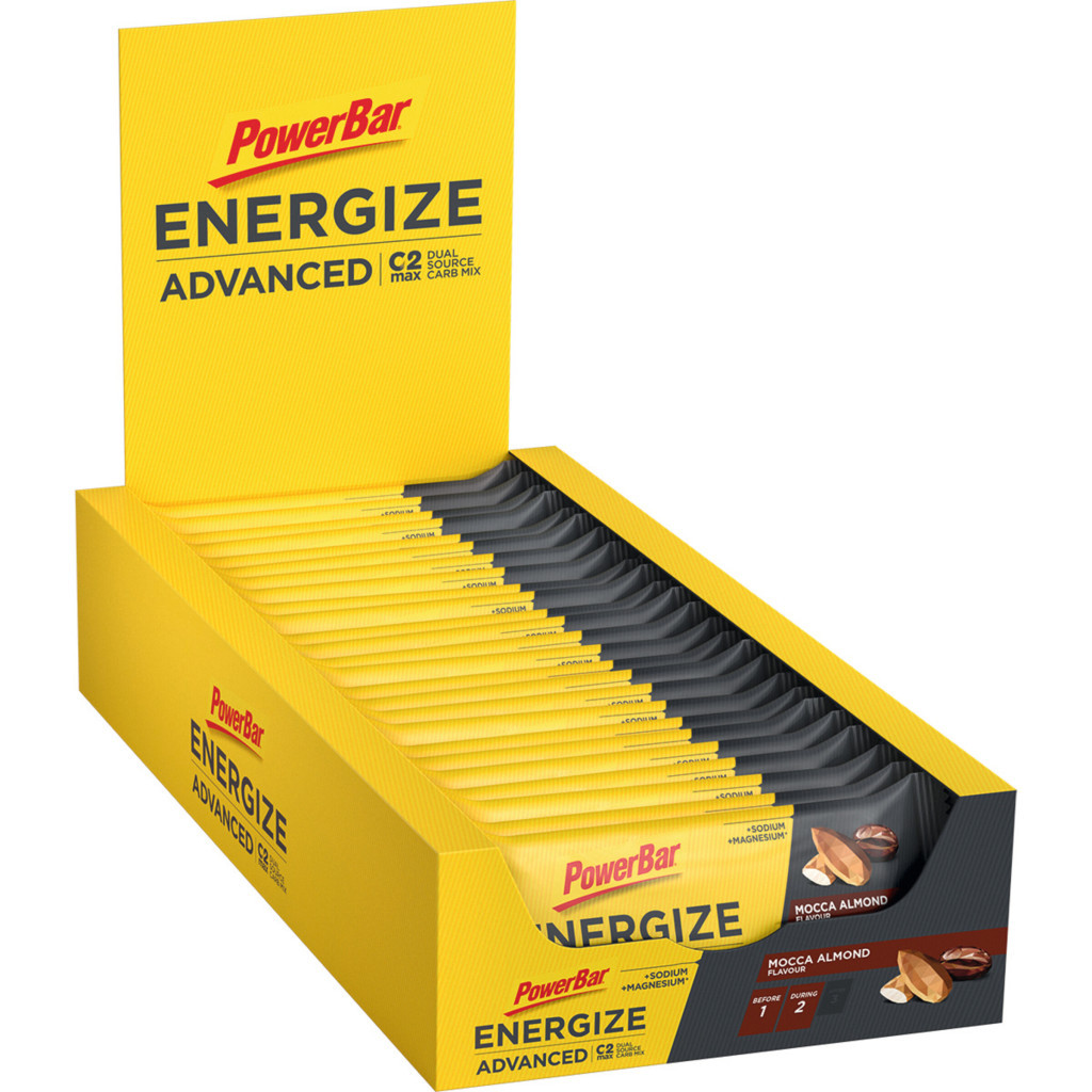 PowerBar Energize Bar Advanced - Mocca Almond - 15 x 55 gram (LET OP! THT 30-4-2025) 1