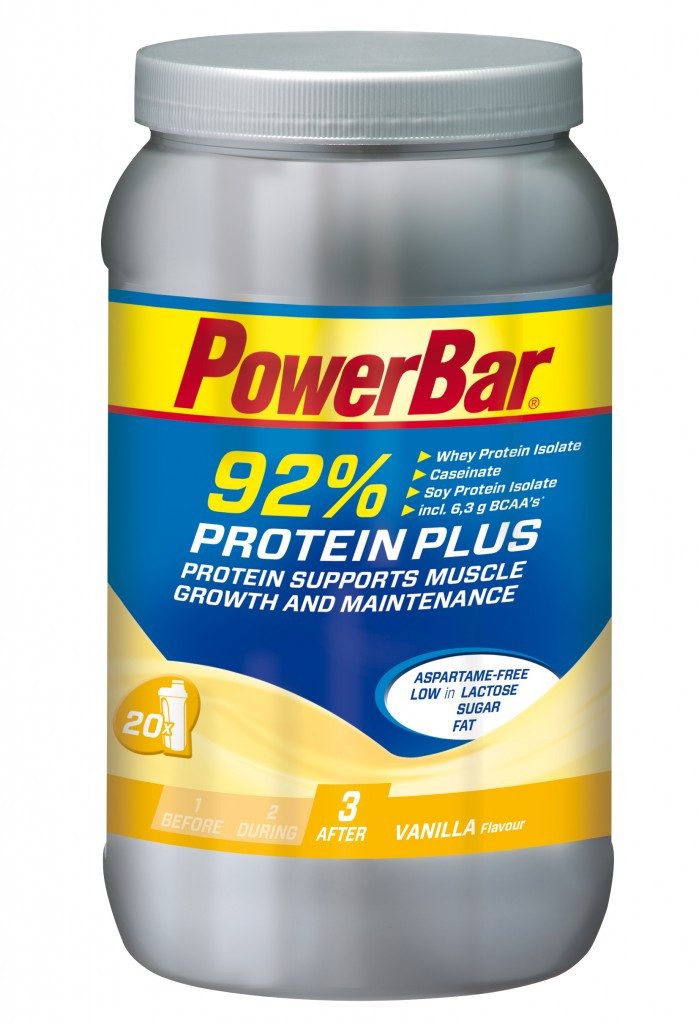 Aanbieding PowerBar Protein Plus 92% - Vanilla - 600 gram (THT 30-4-2019) 1