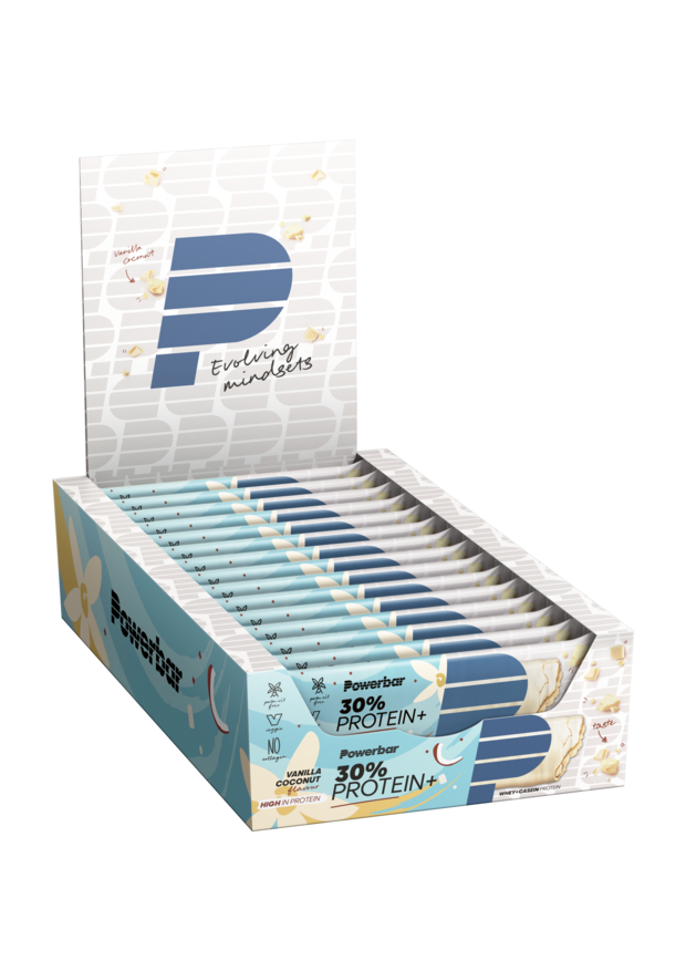 PowerBar Protein Plus 30% Bar - Vanilla Coconut - 15 x 55 gram (LET OP! THT 31-01-2026) 1