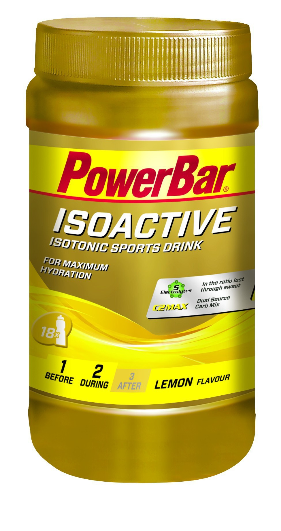 Aanbieding PowerBar IsoActive - Lemon - 600 gram 1