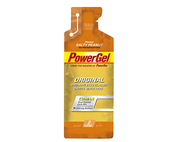 Aanbieding PowerBar PowerGel Sodium - 24 stuks - 3 + 1 doos gratis 1