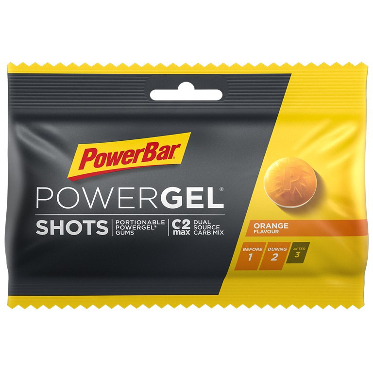 Aanbieding PowerBar PowerGel Shots - Orange - 60 gram (THT 30-4-2022) 1
