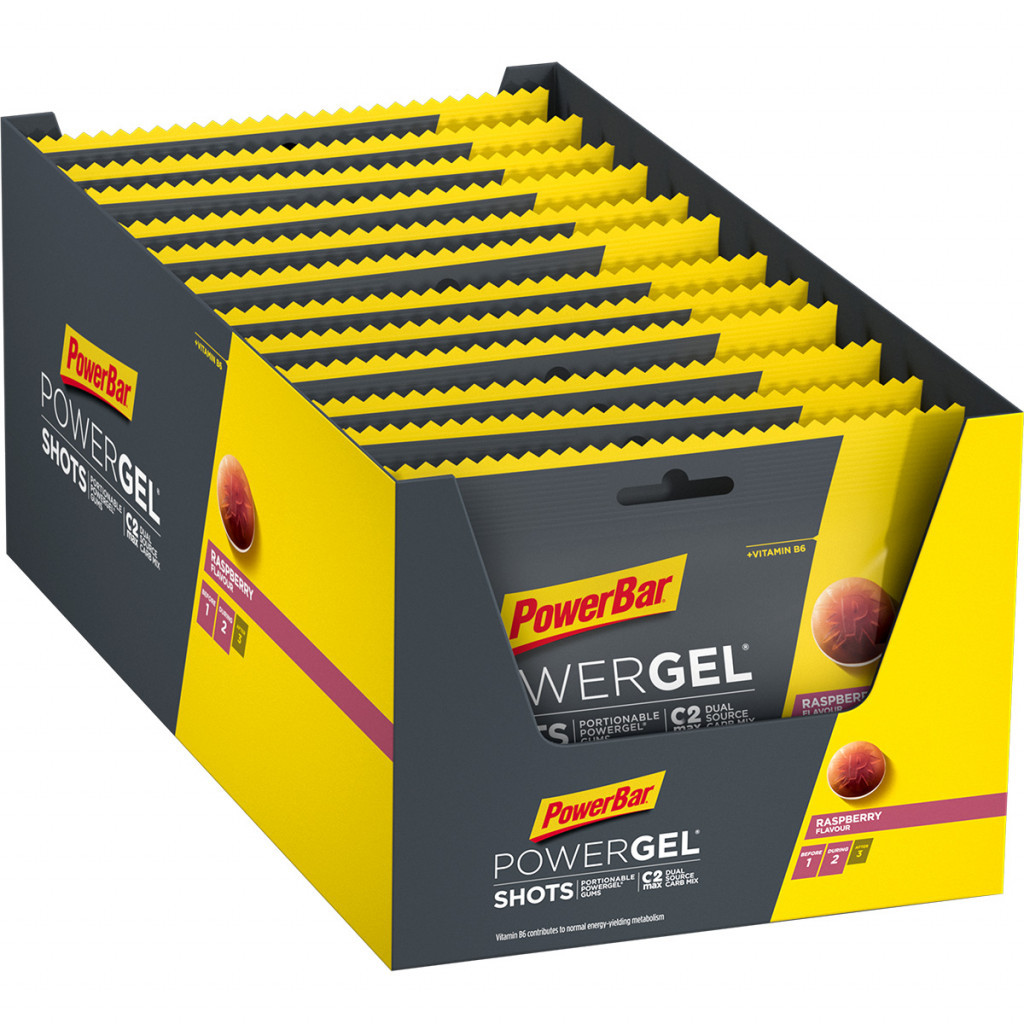 Aanbieding PowerBar PowerGel Shots - Raspberry - 24 x 60 gram (LET OP! THT 30-9-2023) 1