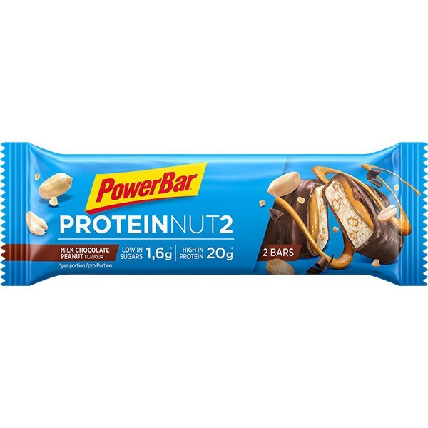 Aanbieding PowerBar Protein Nut2 Bar - Milk Chocolate Peanut - 60 gram (THT 31-03-2019) 1