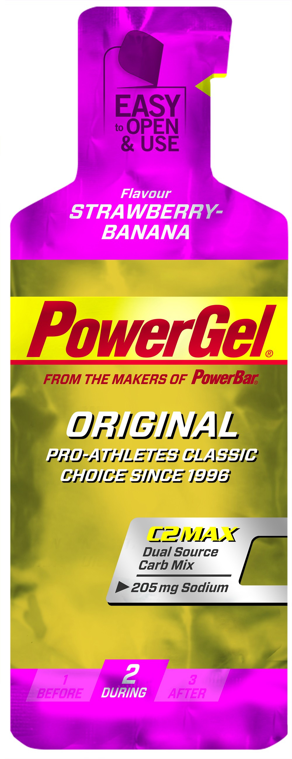 Aanbieding PowerBar PowerGel Sodium - 24 stuks - 3 + 1 doos gratis 2