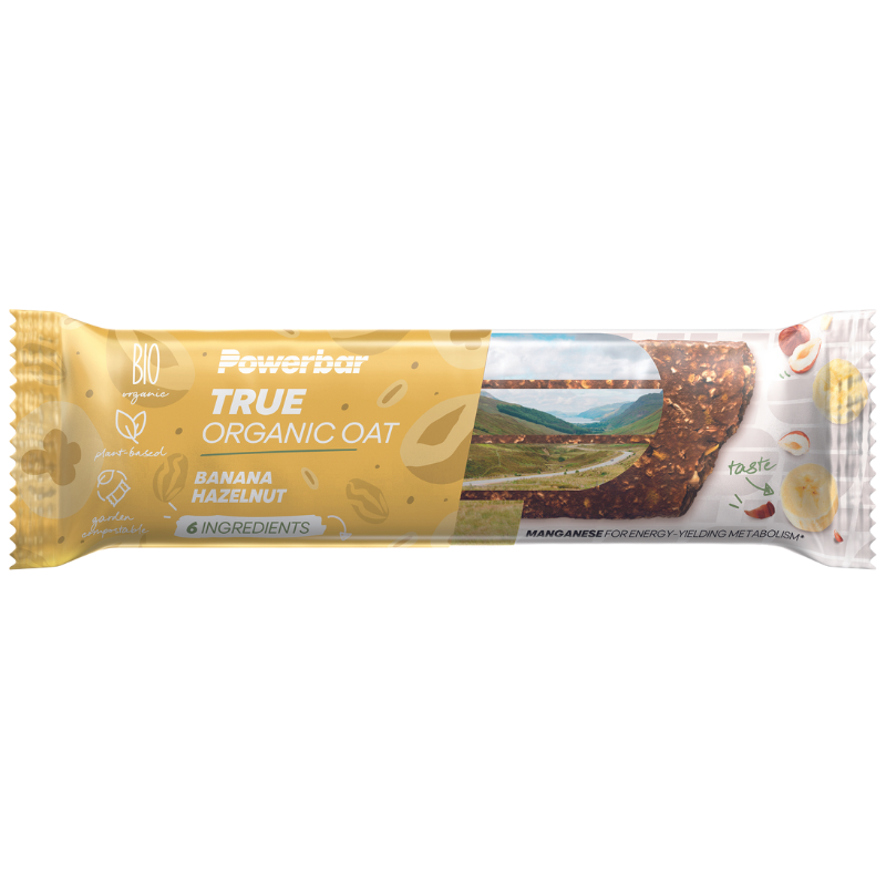 Aanbieding PowerBar TRUE Organic Oat Bar - Banana Hazelnut - 45 gram (THT 30-4-2023) 1