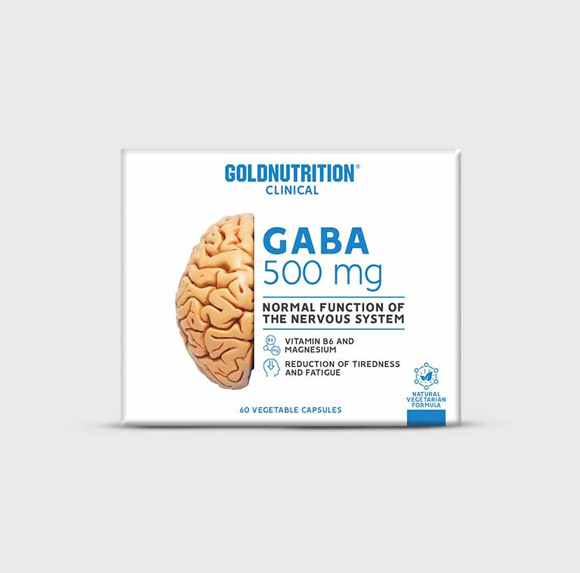 GoldNutrition GABA - 60 V-Caps (LET OP! THT 30-9-2025) 1