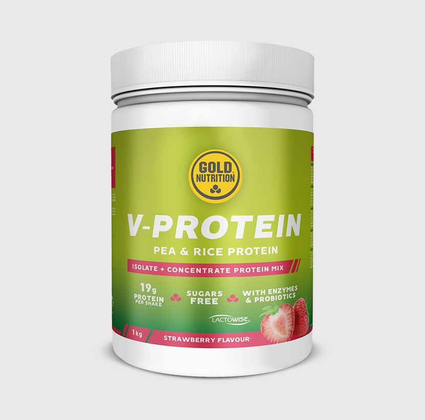 GoldNutrition V-Protein - Strawberry - 1000 gram 1