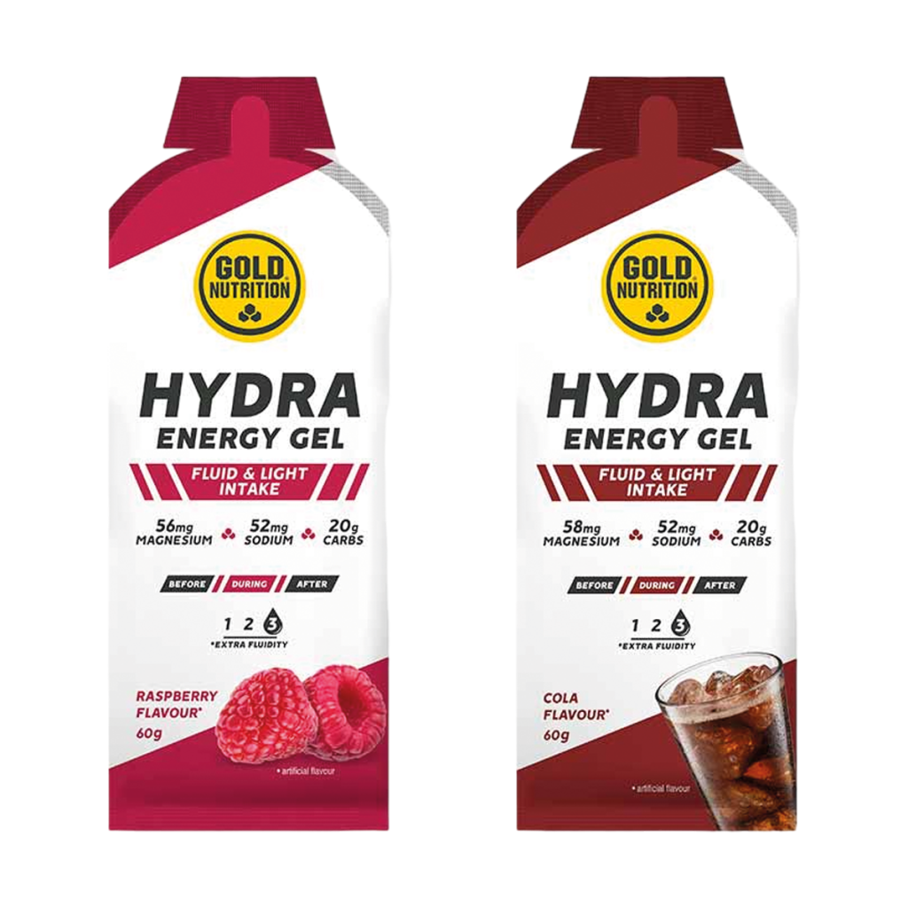 Proefpakket GoldNutrition Hydra Gel met 16 energiegels 1
