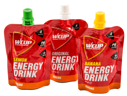 Proefpakket WCUP Energy Drink met 6 drinkgels 1