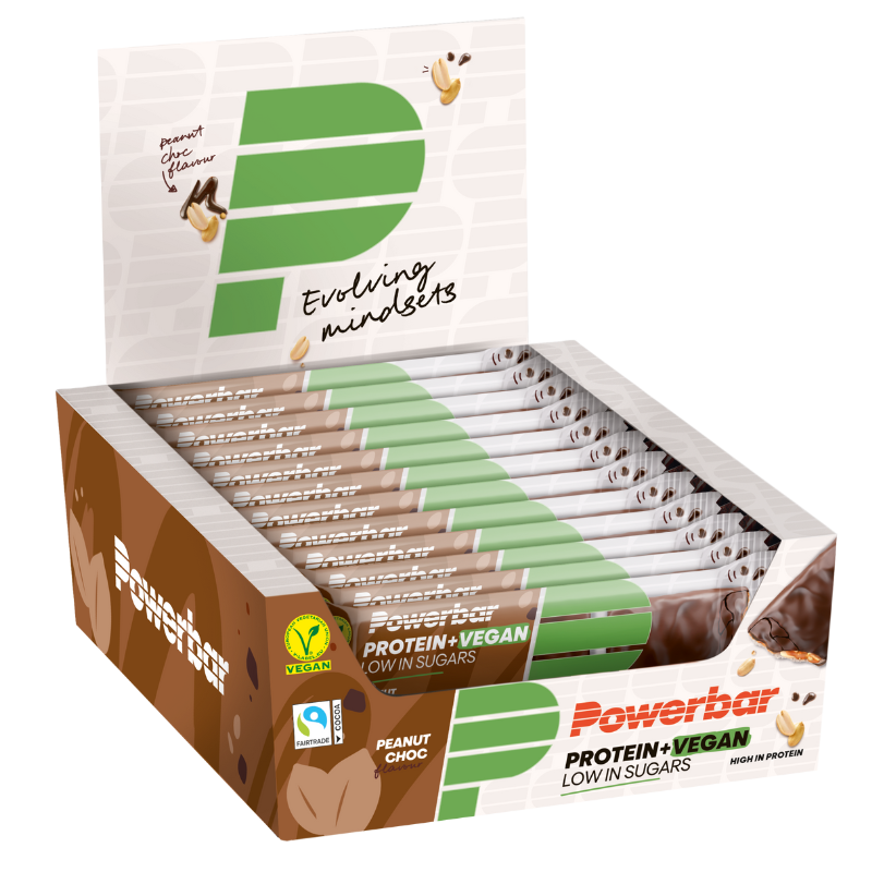 PowerBar Protein Plus Vegan Bar - Salty Almond Caramel - 12 x 42 gram (LET OP! THT 31-1-2025) 1