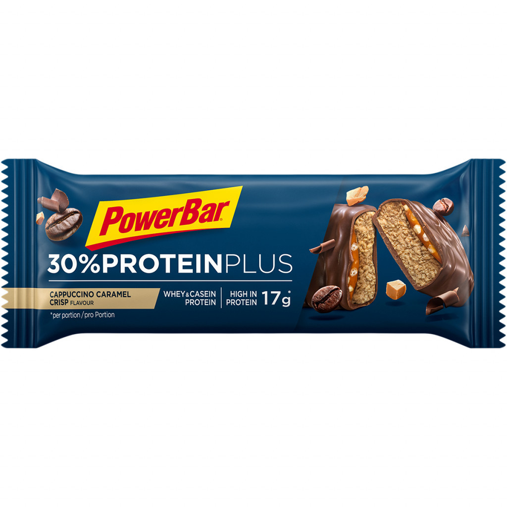 Aanbieding PowerBar Protein Plus 30% Bar - Cappucino Caramel - 15 x 55 gram (THT 31-3-2022) 1