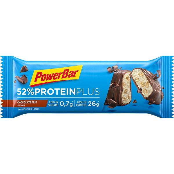 Aanbieding PowerBar Protein Plus 52% Bar - Chocolate Nut - 50 gram (THT 28-2-2023) 1