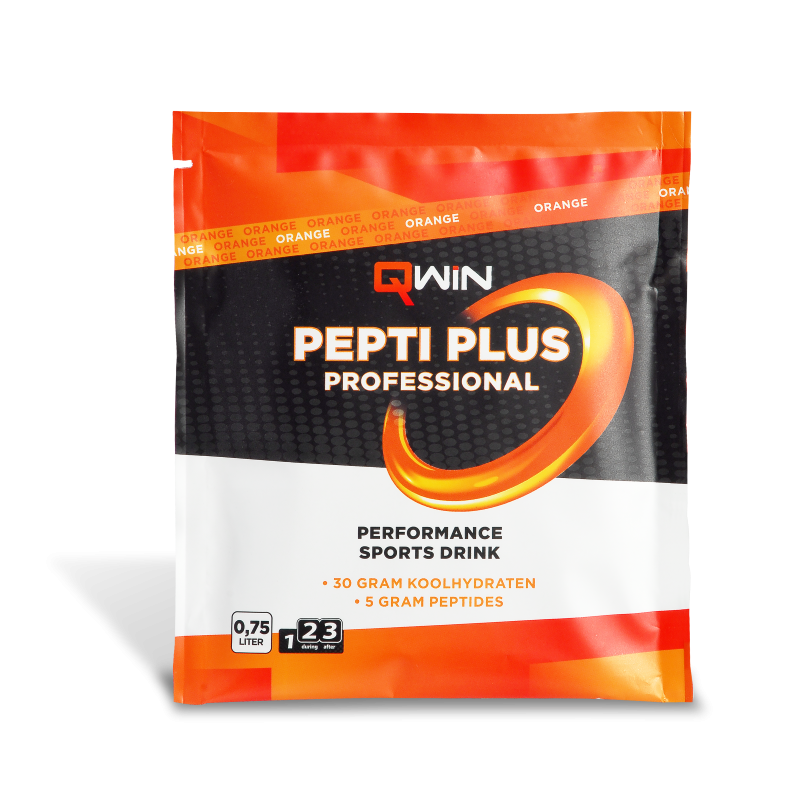 Qwin Peptiplus Sportdrank - Orange - 10 x 38 gram 1