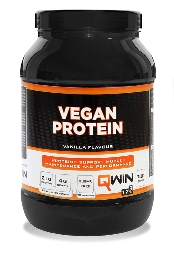 QWIN Vegan Protein - Vanilla - 700 gram (LET OP! THT 30-11-2025) 1