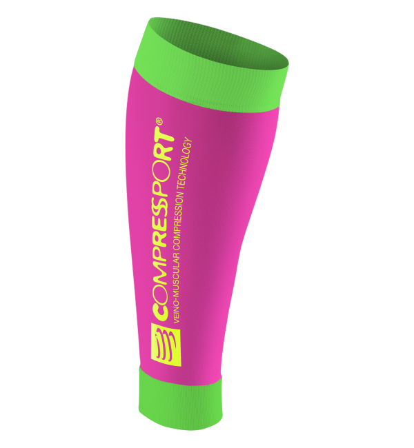Compressport R2 v2 Compressiekousen Fluo 2