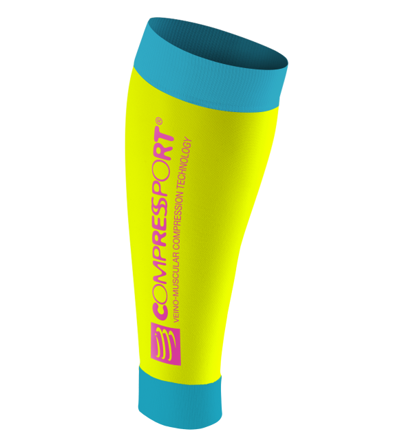 Compressport R2 v2 Compressiekousen Fluo 4