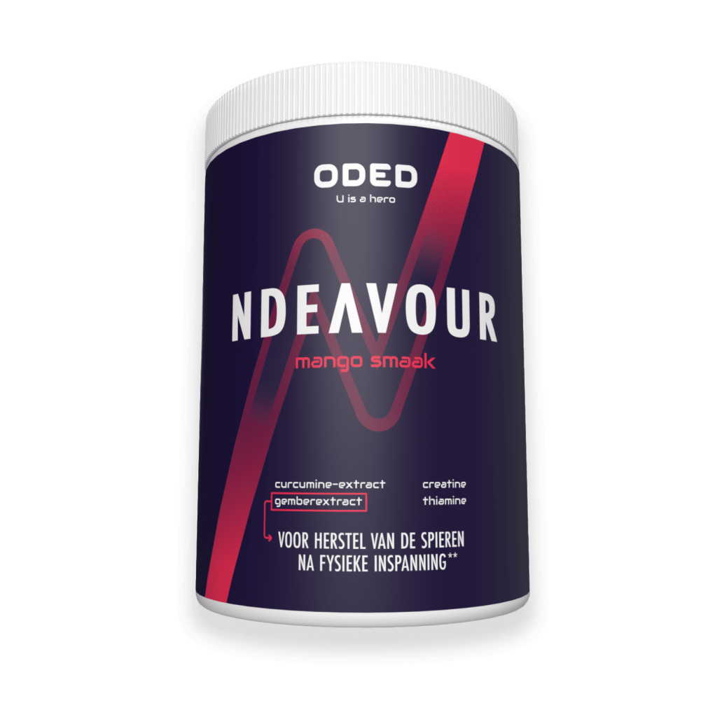 ODED NDEAVOUR - Creatine + Spierherstel - Mango - 504 gram (LET OP THT 28-2-2026) 1