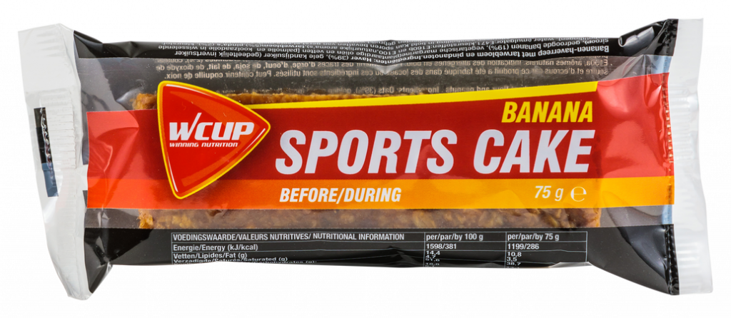 WCUP Sports Cake - Banana - 20 x 75 gram (LET OP! THT 19-1-2025) 1