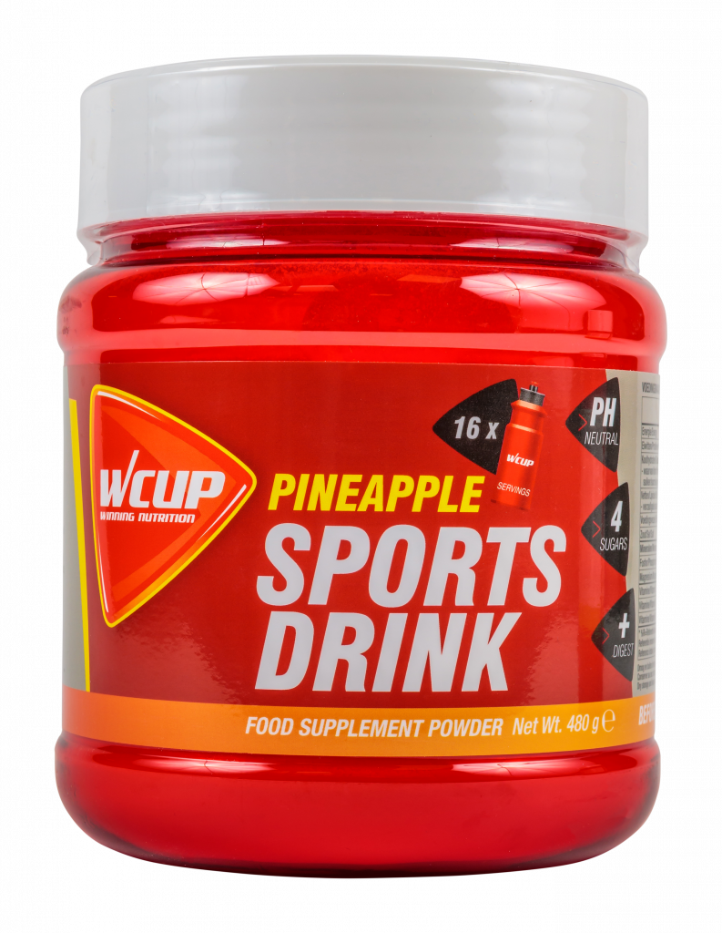Aanbieding WCUP Sports Drink - Pineapple - 480 gram (THT 1-7-2021) 1