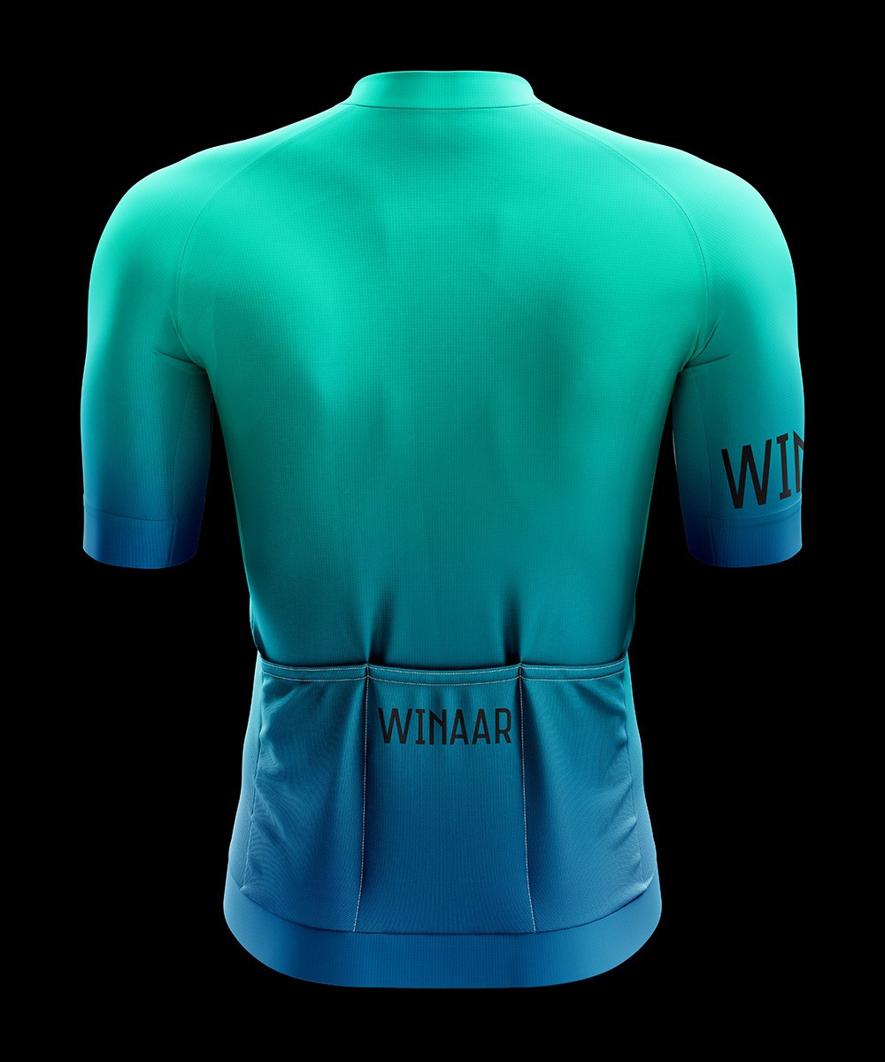 Winaar Sea & Sky Fietsshirt korte mouw - Blauw-Groen 2