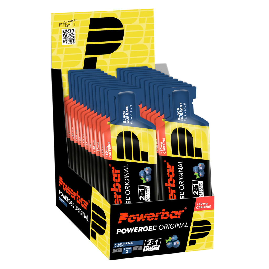 PowerBar PowerGel Original - Blackcurrant + Caffeine - 24 x 41 gram 1