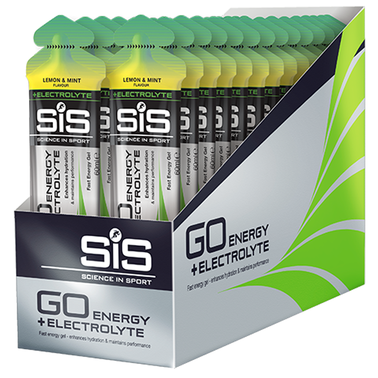 SiS GO Electrolyte Gel - Lemon & Mint - 30 x 60 ml (LET OP! THT 29-2-2024) 1