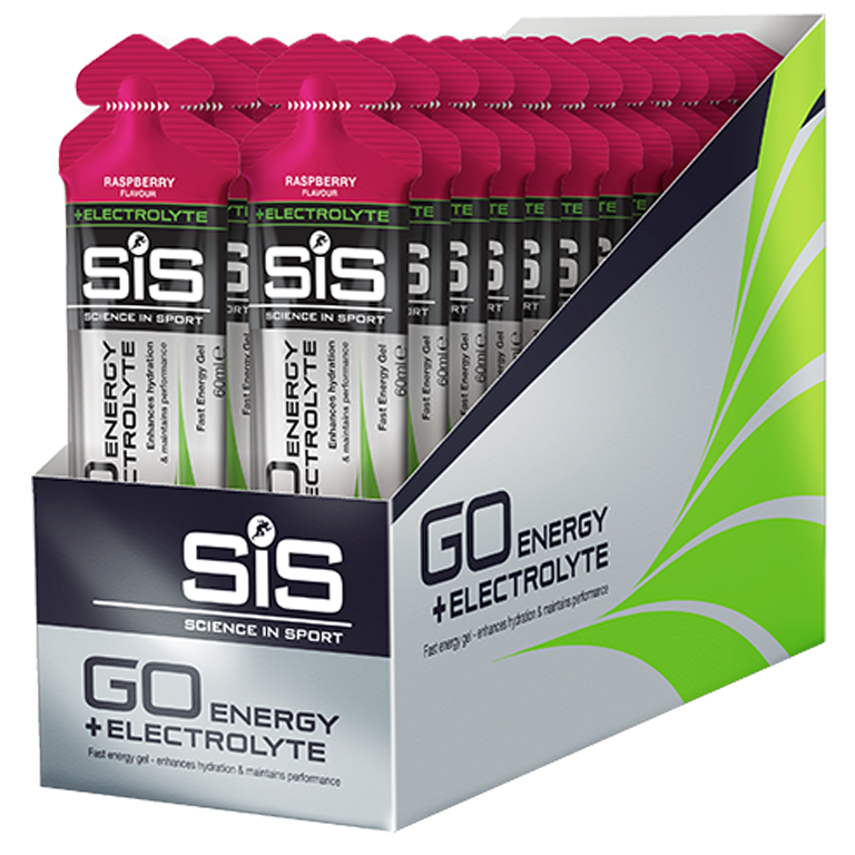 SiS GO Electrolyte Gel - Raspberry - 30 x 60 ml (LET OP! THT 7-7-2025) 1