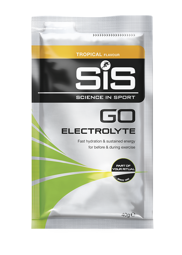 Aanbieding SiS Go Electrolyte Sachet - Tropical - 40 gram (THT 28-2-2022) 1