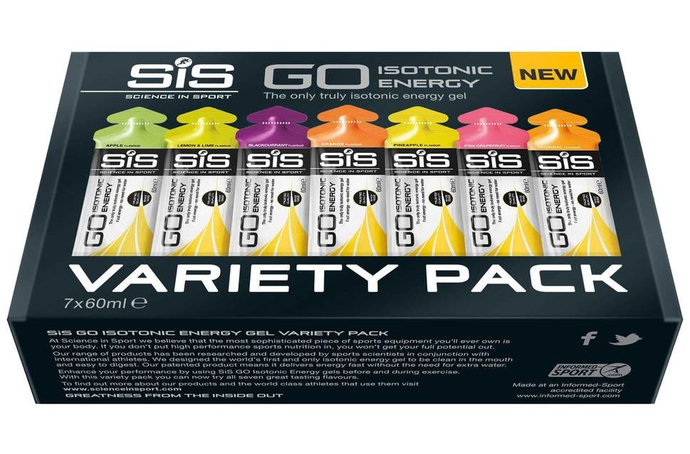 SIS GO Isotonic Energy Gel Variety Pack - 7 x 60 ml 1