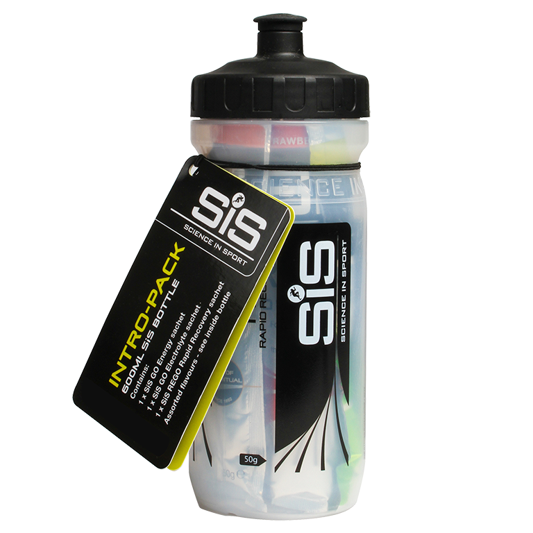 SiS Intro Pack - Bidon 600 ml + GO Electro + GO Energy + REGO Rapid Recovery 1