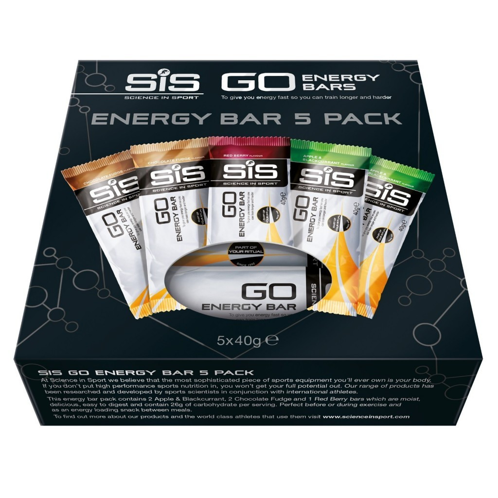 SIS GO Energy Bar Variety Pack - 5 x 40 gram (MINIMALE THT 30-4-2026) 1