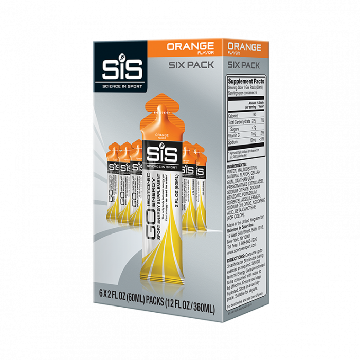 Aanbieding SIS GO Gel Orange Six Pack - 6 x 60 ml - 5 + 1 gratis (THT 30-4-2022) 1