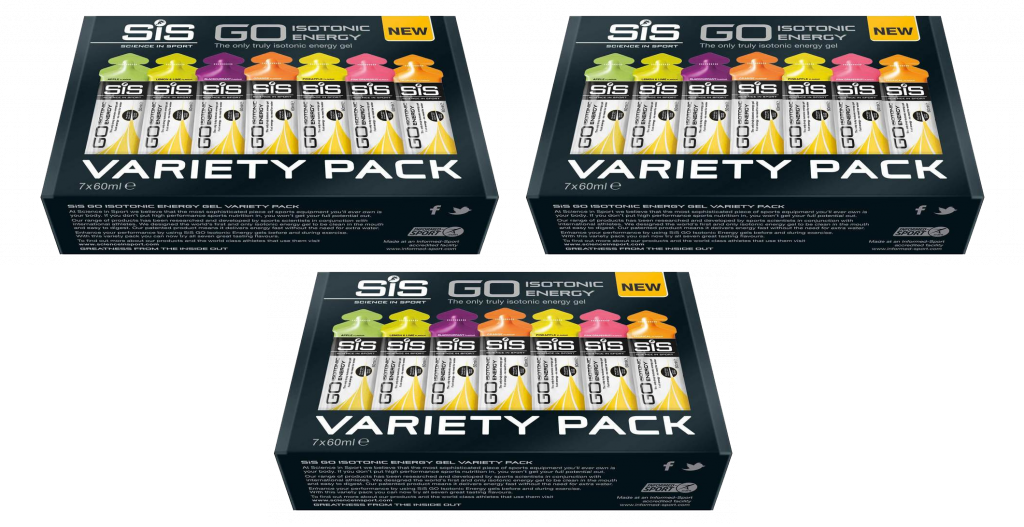 SIS GO Isotonic Energy Gel Variety Pack - 20 x 60 ml (+1 gel gratis) 1