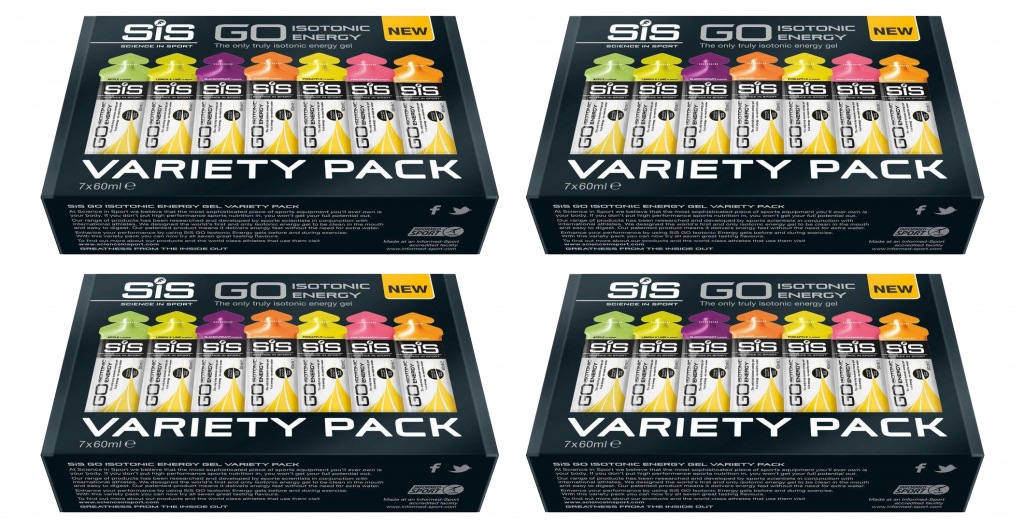 SIS GO Isotonic Energy Gel Variety Pack - Gemixte smaken - 112 x 60 ml 1