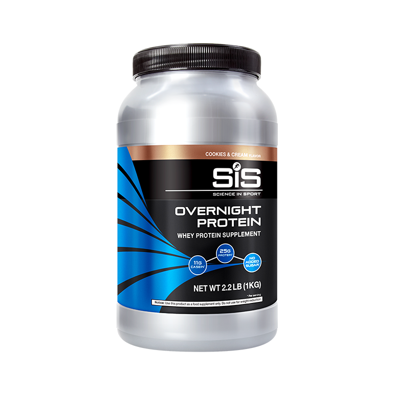 SiS Overnight Protein - Cookies &amp; Cream - 1000 gram (THT 31-3-2023) 1
