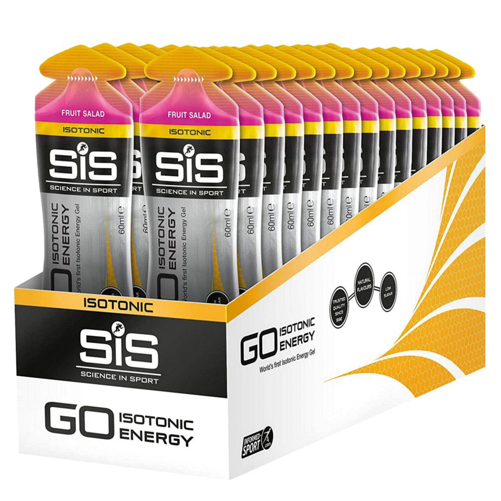 SiS GO Isotonic Gel - Fruit Salad - 30 x 60 ml (LET OP! THT 31-7-2024) 1
