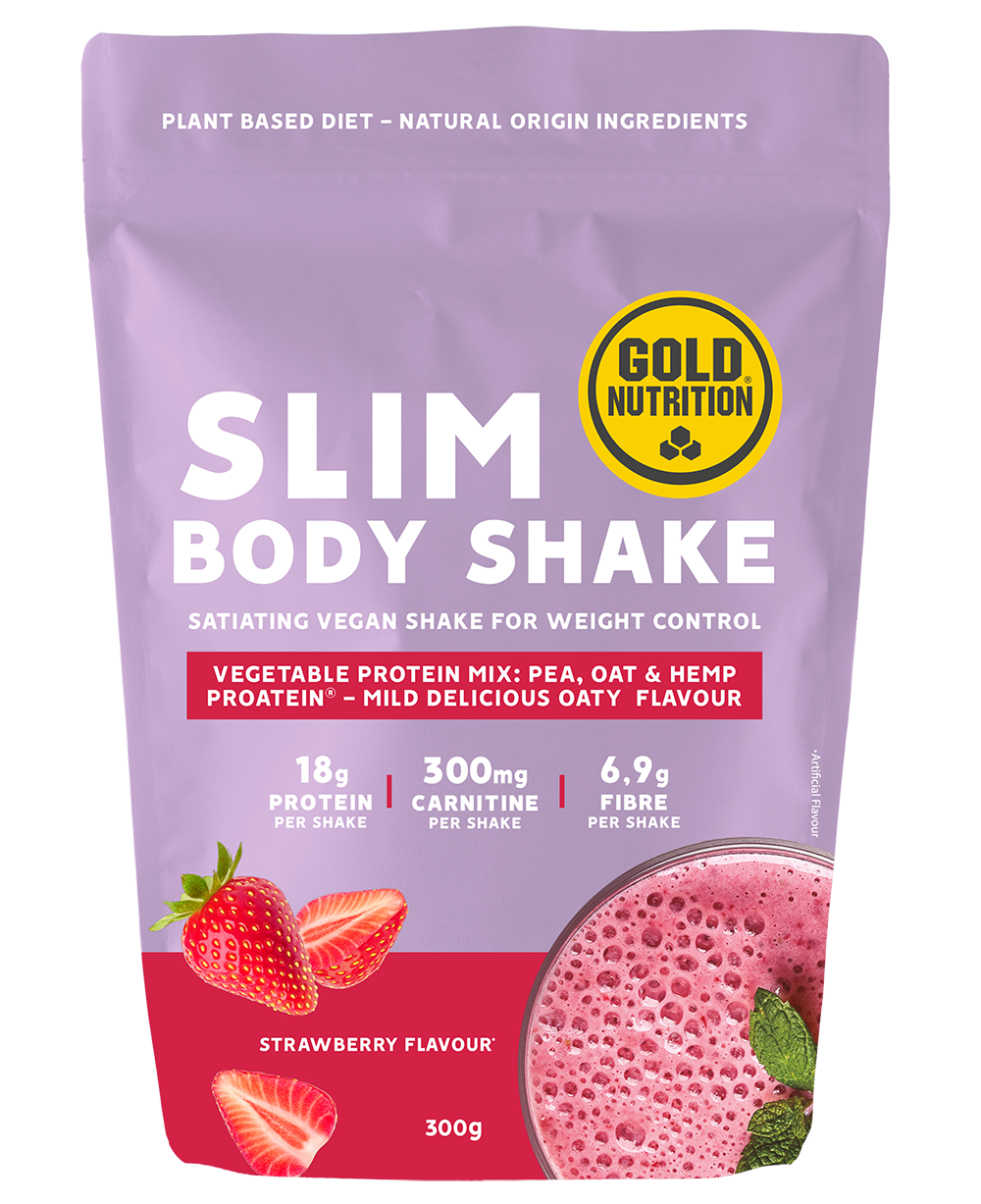 GoldNutrition Slim Body Shake - Strawberry - 300 gram 1