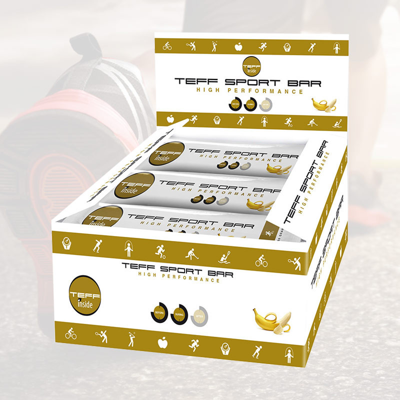 TeffInside Teff Sport Bar - Banana - 12 x 50 gram 1