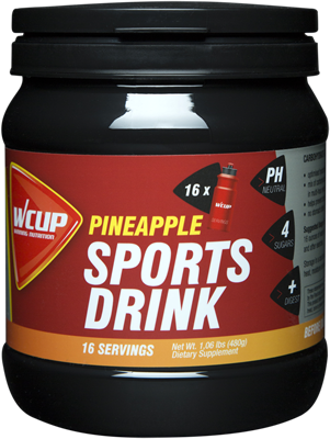 Aanbieding WCUP Sports Drink - Pineapple - 1020 gram 1