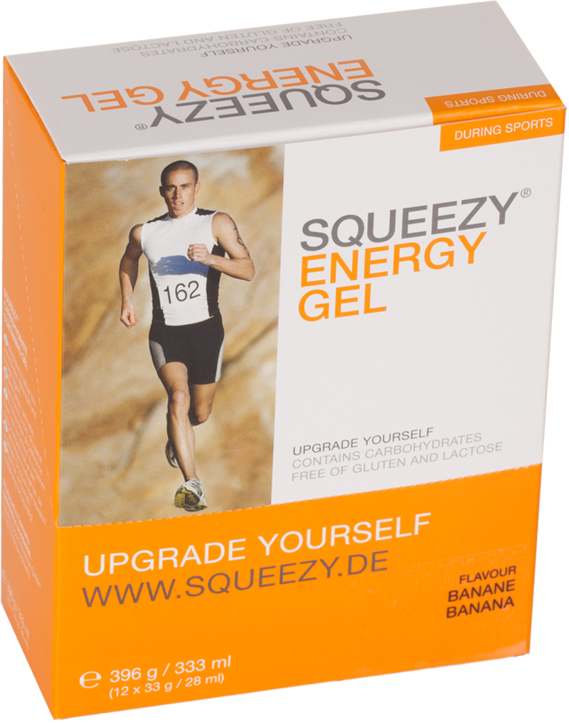 Aanbieding Squeezy Energy Gel - Raspberry - 12 x 33 gram (THT 28-02-2019) 1