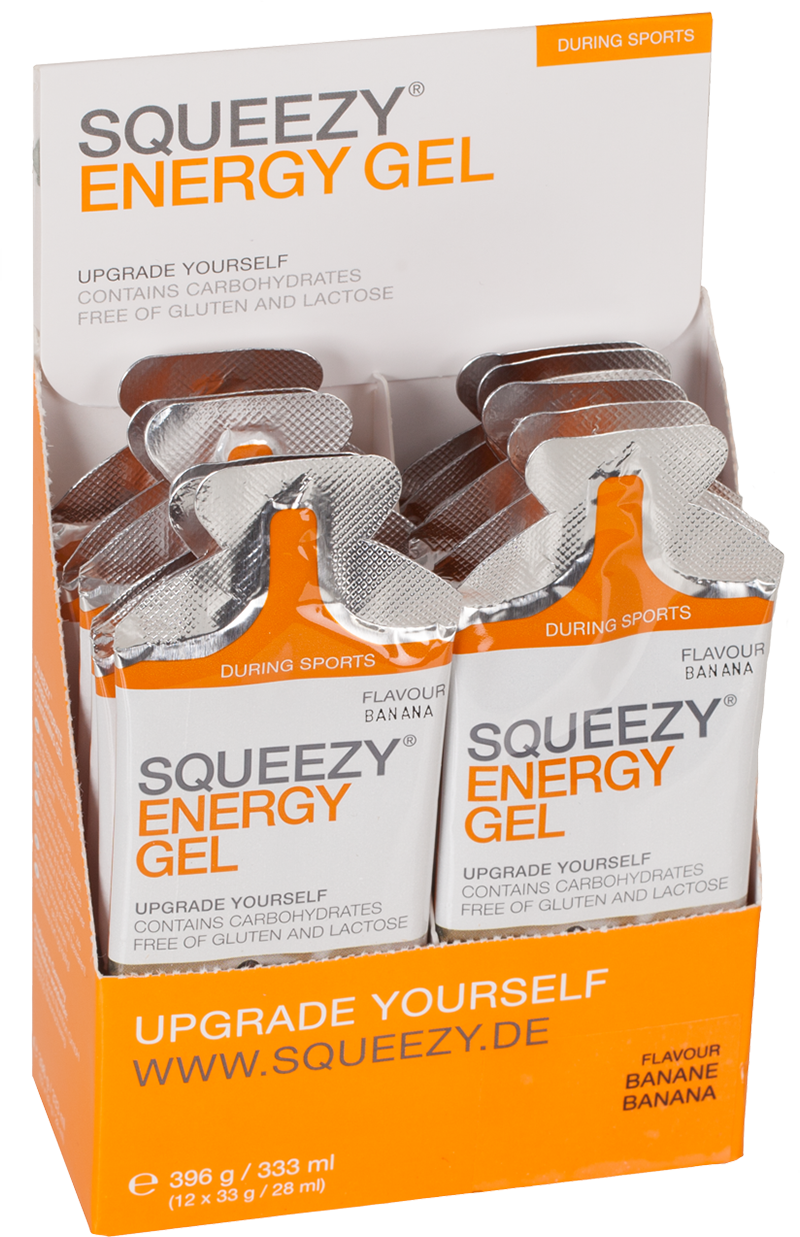 Aanbieding Squeezy Energy Gel - Raspberry - 12 x 33 gram (THT 28-02-2019) 2