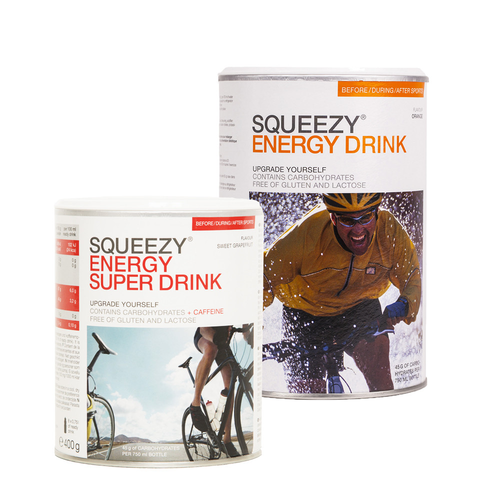 Squeezy Energy Drink Pack + Gratis Bidon 750 ml 3