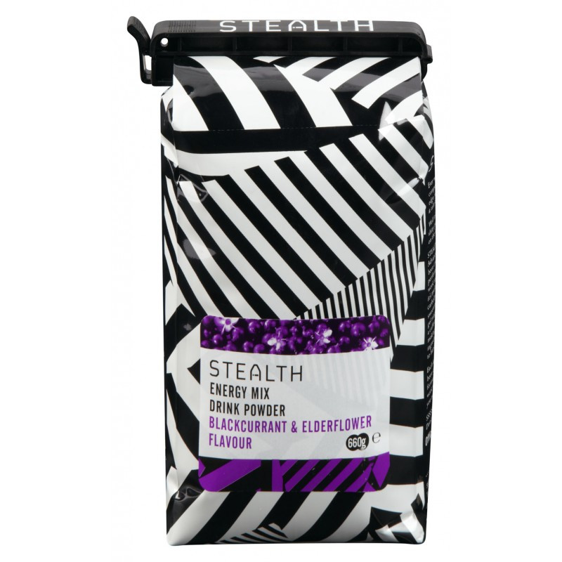 STEALTH Energy Drink Mix - Blackcurrant - 660 gram (THT 31-5-2020) 1