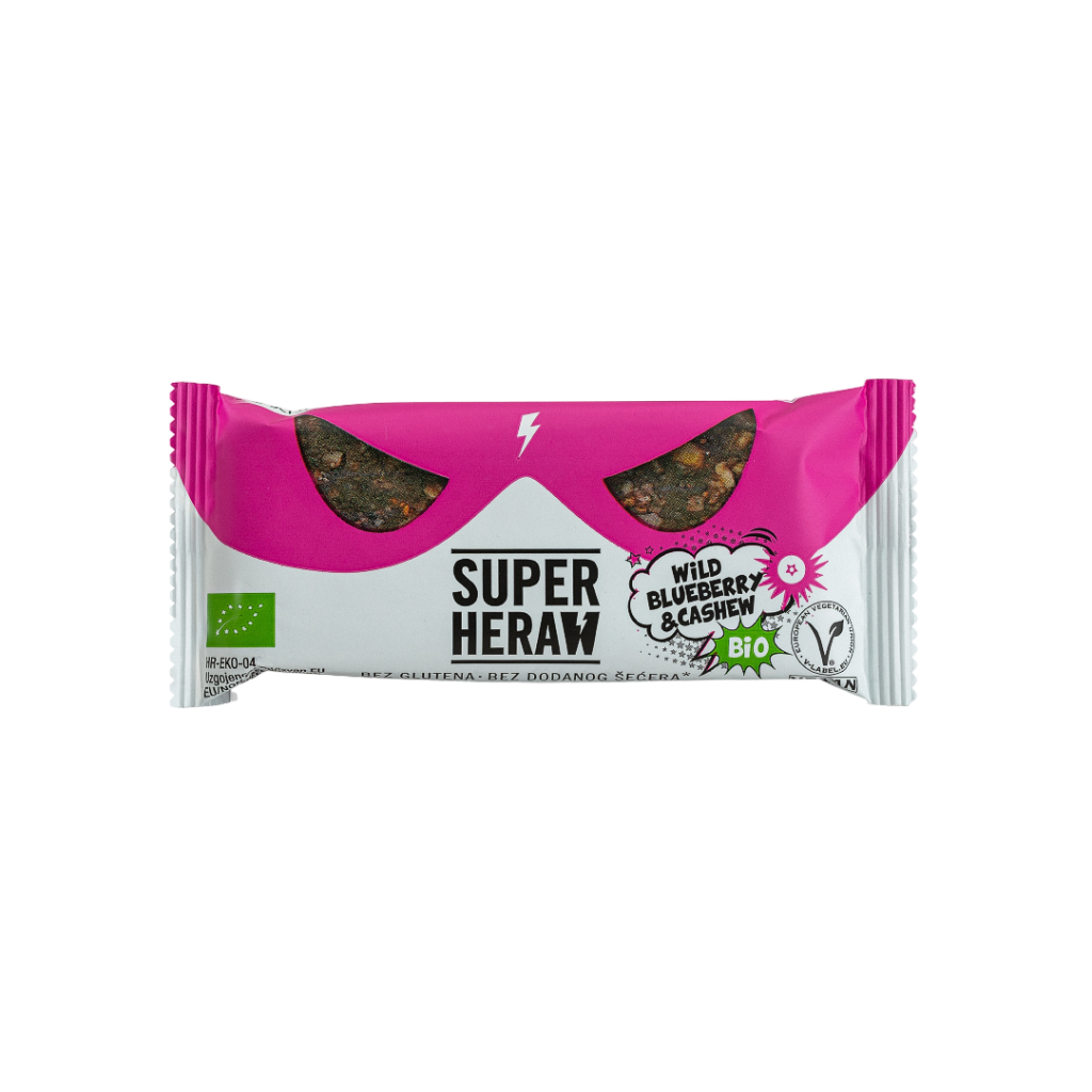 Superheraw Natural Bar - Blueberry Cashew - 1 x 45 gram 1