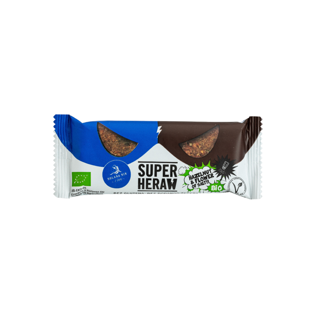 Superheraw Natural Bar - Hazelnut Flower of Salt - 1 x 45 gram 1